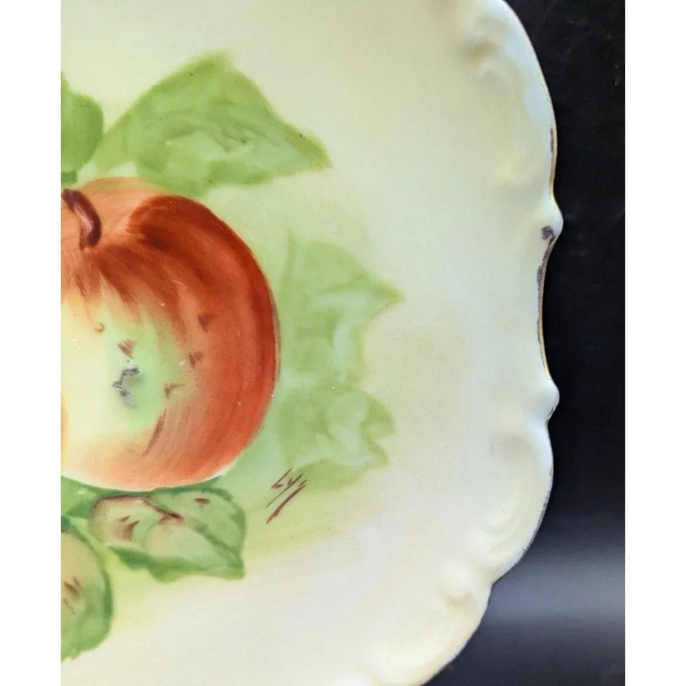 Lovely Antique Limoges LDBC Flambeau France Wall Plate Signed Hand Painted c1890